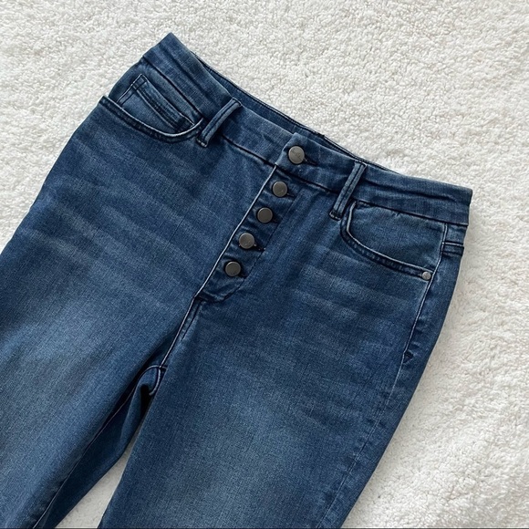Sam Edelman The Stiletto Button Fly High Waist Ankle Skinny Jeans - Picture 5 of 11